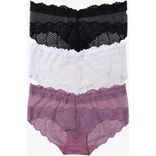 Kadın 3'lü Dantelli Külot