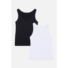 Kadın 2'li Dantel Detaylı Atlet