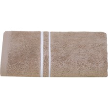 Sentiments Fortuna Banyo Havlusu 90 x 150  cm  Vizon- Beyaz