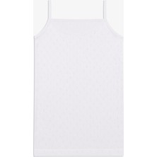 Koza İç Giyim Kız Çocuk 3'lü Jakarlı İp Askılı Atlet