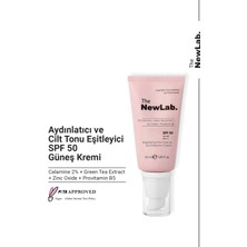 The Newlab Aydınlatıcı ve Cilt Tonu Eşitleyici Güneş Kremi 50 + Spf NL35