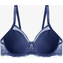 Koza İç Giyim Kadın Tül Detaylı Dolgusuz Toparlayıcı Minimizer Sütyen