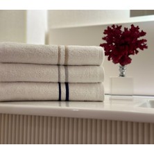 Sentiments Fortuna Banyo Havlusu 90 x 150  cm  Beyaz- Lacivert