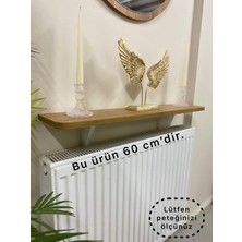 Talaş Tozum 60 cm Petek Üstü Tak Çıkar Raf Dresuar Oval  Kenar