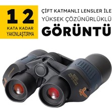 Upway Yüksek Kaliteli Çift Katman Lensli Hd 80X Su Geçirmez Profesyonel Binocular Dürbün