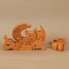 Miautopia Salyangoz Ahşap Puzzle