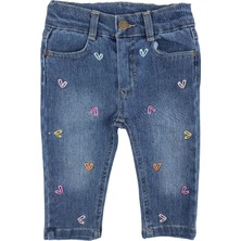 Kalpli Kız Bebek Kot Jean Pantolon