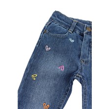 Kalpli Kız Bebek Kot Jean Pantolon