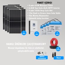 Cks Enerjı 6.2 Kw Hazır Solar Bağ Evi Paketi Kolay Kurulum - Orta Paket