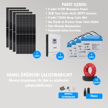 Cks Enerji 3kW Hazır Solar Bağ Evi Paketi Kolay Kurulum - Orta Paket