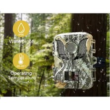 Fotokapan Kamera 16MP Full Hd 1080P Gece Görüşlü 2 Inç LCD Ekran Su Geçirmez Trail Camera