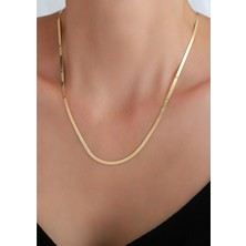 Bayar Gold 14 Ayar Altın Ezme Kolye 2,5 mm