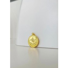 Bayar Gold 14 Ayar Altın Baskı Tuğra Kolye Ucu