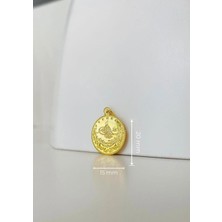 Bayar Gold 14 Ayar Altın Baskı Tuğra Kolye Ucu