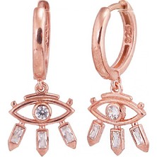 Masaliko Göz L Gümüş Küpe  MS2554, 925 Ayar Gümüş Küpe, Göz Küpe, Hediyelik Küpe, Altın Kaplama