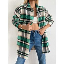 Kadın Oversize Premıum Oduncu Gömlek
