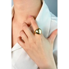 Sose Moda Oval Şövalye Yüzük - Gold