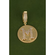 M Harf Altın Kolye Ucu  CGKKLY163