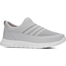 Nstil Günlük Kadın Erkek Sneaker Spor Ayakkabı Bağcıksız Fileli Nefes Alabilen Hafif Desenli Taban 858