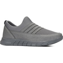 Nstil Günlük Kadın Erkek Sneaker Spor Ayakkabı Bağcıksız Fileli Nefes Alabilen Hafif Desenli Taban 858