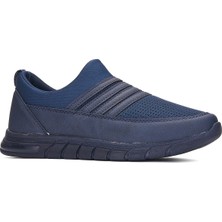 Nstil Günlük Kadın Erkek Sneaker Spor Ayakkabı Bağcıksız Fileli Nefes Alabilen Hafif Desenli Taban 858