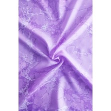 ElifEbru Exclusive Handicrafts Ebru Sanatı El Yapımı Kadın Lila Mor Beyaz Ipek Fular Krf 28