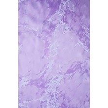 ElifEbru Exclusive Handicrafts Ebru Sanatı El Yapımı Kadın Lila Mor Beyaz Ipek Fular Krf 28