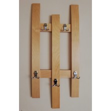 Özcan Life , Ahşap Kıyafet Askısı , Modern Açık Meşe 5li,
