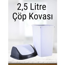 Violet Döner Kapak Çöp Kovası 2.5 Lt