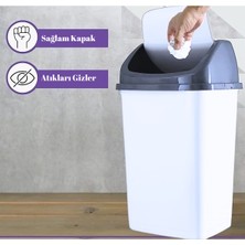 Violet Döner Kapak Çöp Kovası 2.5 Lt