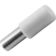 20 Adet Plastik Başlı Metal Raf Pimi Beyaz 5mm