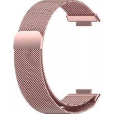 Dmay Huawei Watch Fit 2 Uyumlu Hasır Milano Metal Kordon