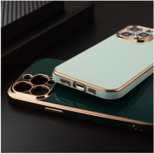 Apple iPhone 14 Pro Uyumlu Kılıf Golden Silikon Kılıf Beyaz