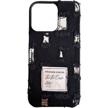 Apple iPhone 14 Pro Uyumlu Jeans Serisi  Denim Kot Desenli Premium Telefon Kılıfı