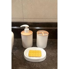 Makri Home 5'li Banyo Seti, Şık Tasarımlı Lüks Banyo Takımı, Yerli Üretim