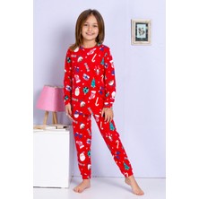 Helenezko Renkli Şekerli Pijama Takım
