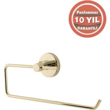 Çelik Banyo Paslanmaz Pirinç Flora Açık Kağıt Havluluk Altın Sarı Gold