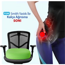 Fom Smith Visco Konforlu ve Rahatlatıcı Oturma Simidi Yastık, Ortopedik, 45 x 44 x 8, Yeşil