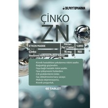 Dr. Phytopharma Çinko Içeren Tablet Takviye Edici Gıda 500MG 60 Tablet
