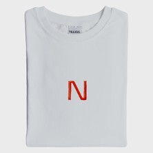 N Logolu Nakışlı T-Shirt