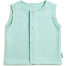 Zuppers Çıtçıtlı Bebek Çocuk Pamuk Yelek - Mint