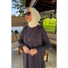 Rabia Şamlı Melda Triko Tunik Antrasit