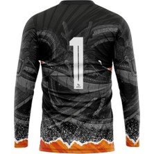 Domin Spor Çocuk Kaleci Forması Kaleci Kazağı Maç Forması Futbol Forması Kids Goalkeeper Jersey Gk