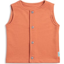 Zuppers Çıtçıtlı Bebek Çocuk Pamuk Yelek  - Kiremit