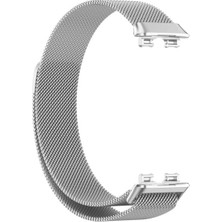 Dmay Huawei Band 9 Uyumlu Hasır Metal Mıknatıslı Kordon