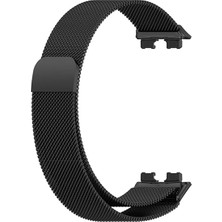 Dmay Huawei Band 8 Uyumlu Hasır Milano Metal Mıknatıslı Kordon