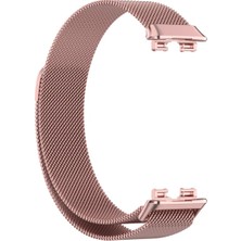 Dmay Huawei Band 8 Uyumlu Hasır Milano Metal Mıknatıslı Kordon