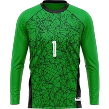 Domin Spor Erkek Uzun Kol Yeşil Maç Futbol Kaleci Forması Goalkeeper Jersey Gk TYC83E7B5A55B23D08