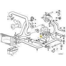 Heropar Bmw E30 ve E34 Uyumlu M20 Motor Su Hortumu 11531718982