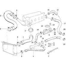 Heropar Bmw E36 Uyumlu M40 M42 M43 M44 Motor Su Hortumu 11531721711 ve 1743295